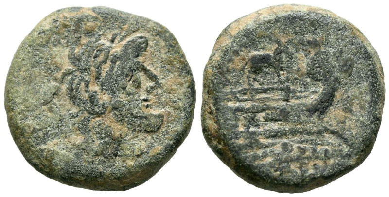 ACUÑACIONES ANONIMAS. Semis. (Ae. 13,81g/25mm). 169-158 a.C. Roma. (Crawfrod 195...