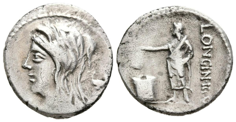 GEN CASSIA. Denario. (Ar. 3,57g/18mm). 55 a.C Roma. (FFC 561; Crawford 413/1). A...