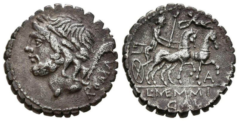 GENS MEMMIA. Denario. (Ar. 3,73g/18mm). 106 a.C. Roma. (FFC 908; Crawford 313/b)...