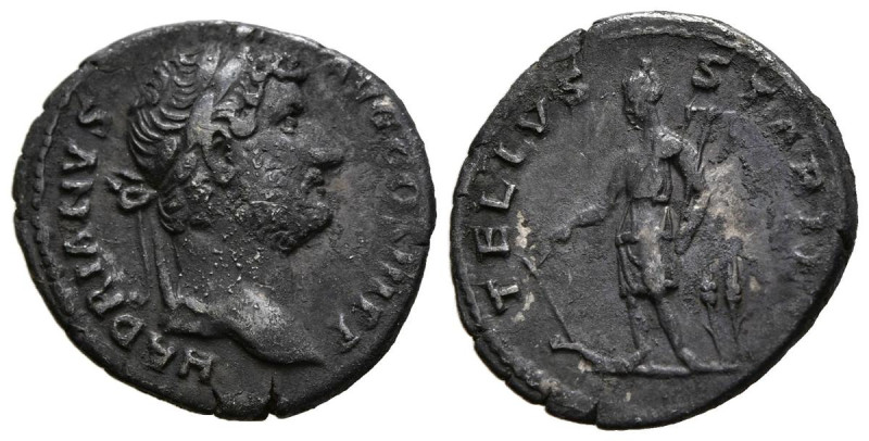 ADRIANO. Denario. (Ar. 2,91g/19mm). 133-135 d.C. Roma. (RIC 2052). Anv: Cabeza l...