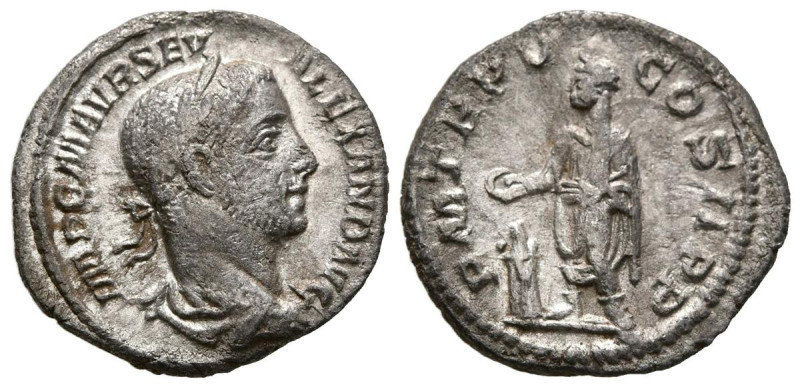 ALEJANDRO SEVERO. Denario. (Ar. 2,03g/19mm). 226 d.C. Roma. (RIC 55). Anv: Busto...