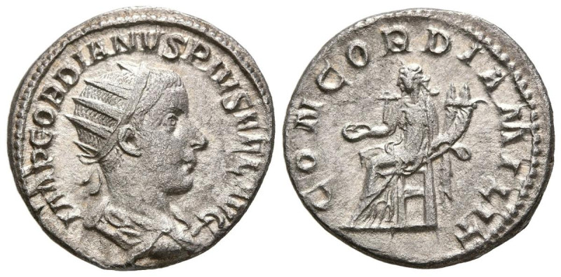 GORDIANO III. Antoniniano. (Ar. 3,22g/21mm). 240 d.C. Roma. (RIC 65). Anv: Busto...