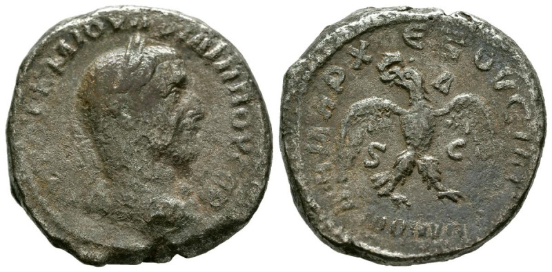 FILIPO I. Tetradracma. (Ve. 9,98g/25mm). 244 d.C. Antioquía. (Prieur 305). Anv: ...