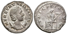 HERENIA ETRUSCILLA. Antoniniano. (Ar. 3,14g/21mm). 250-251 d.C. Roma. (RIC 59b). Anv: Busto diademado y drapeado de Herenia Etruscilla a derecha sobre...