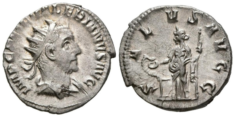 VALERIANO. Antoniniano. (Ar. 3,35g/21mm). 254 d.C. Roma. (RIC 121). Anv: Busto r...