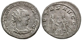 VALERIANO I. Antoniniano. (Ar. 3,86g/22mm). 256-260 d.C. Samosata. (RIC 285). Anv: Busto radiado y drapeado de Valeriano I a derecha, alrededor leyend...