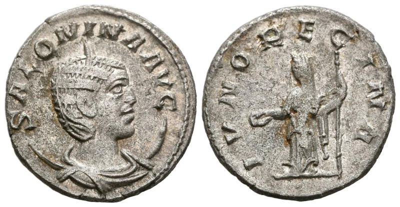 SALONINA. Antoniniano. (Ar. 3,59g/21mm). 257-258 d.C. Roma. (RIC 29). Anv: Busto...