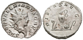 SALONINO. Antoniniano. (Ar. 1,87g/22mm). 259-260 d.C. Colonia. (RIC 9). Anv: Busto radiado y drapeado de Salonino a derecha, alrededor leyenda: SALON ...