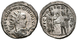 VALERIANO II. Antoniniano. (Ve. 3,89g/22mm). 258-260 d.C. Antioquía. (RIC 54). Anv: Busto radiado y drapeado de Valeriano II a derecha, alrededor leye...
