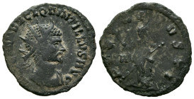 QUINTILO. Antoniniano. (Ae. 2,12g/21mm). 270 d.C. Roma. (RIC 26). Anv: Busto radiado y con coraza de Quintilo, alrededor leyenda: IMP C M AVR CL QVINT...