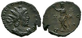 VICTORINO. Antoniniano. (Ae. 2,45g/21mm). 269-270 d.C. Treveri. (RIC 118). Anv: Busto radiado y drapeado de Victorino a derecha, alrededor leyenda: IM...