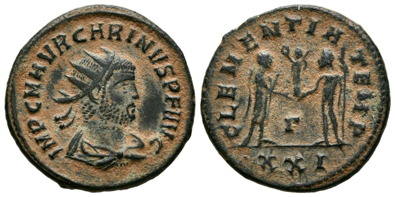 CARINO. Antoniniano. (Ae. 3,69g/21mm). 283-285 d.C. Cícico. (RIC 324). Anv: Bust...