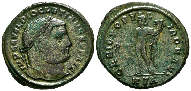 DIOCLECIANO. Follis. (Ae. 9,90g/29mm). 296-297 d.C. Heraclea. (RIC 19a). Anv: Ca...