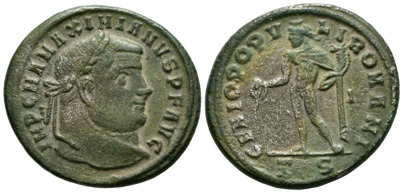 MAXIMIANO HERCULIO. Follis. (Ae. 12,44g/29mm). 302-303 d.C. Tesalónica. (RIC 25b...