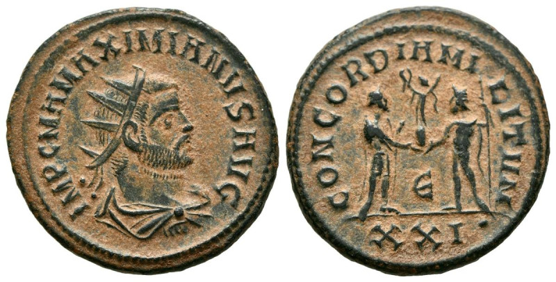 MAXIMIANO. Antoniniano. (A. 4,28g/22mm). 293-294 d.C. Cícico. (RIC 607). Anv: Bu...