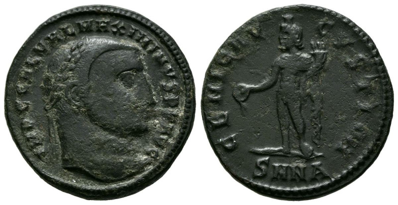 MAXIMINO II. Follis. (Ae. 6,70g/23mm). 310-311 d.C. Nicomedia. (RIC 66c). Anv: C...