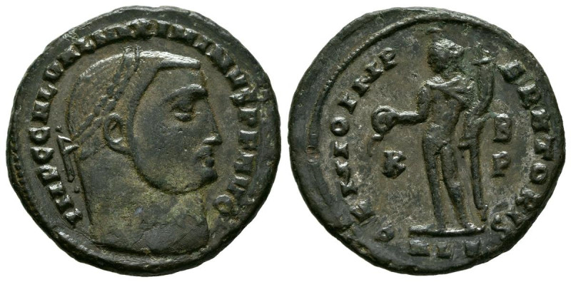 MAXIMINO II. Follis. (Ae. 7,12g/25mm). 308-310 d.C. Alejandría. (RIC 107). Anv: ...