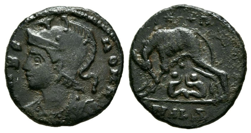 CONSTANTINO I. Follis. (Ae. 1,41g/15mm). 333-335 d.C. Alejandría. (RIC 63). Anv:...