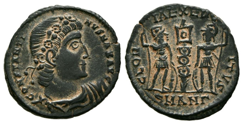 CONSTANTINO I. Follis. (Ae. 1,65g/15mm). 306-337 d.C. Antioquía. (RIC 86). Anv: ...