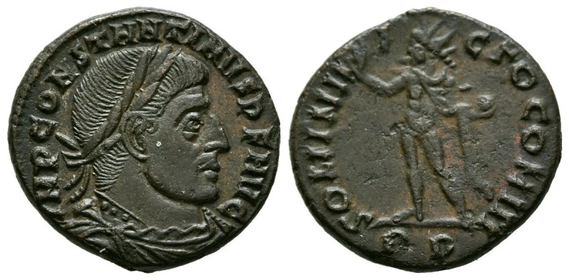 CONSTANTINO I. Follis. (Ae. 3,75g/19mm). 312-313 d.C. Roma. (RIC 323). Anv: Bust...