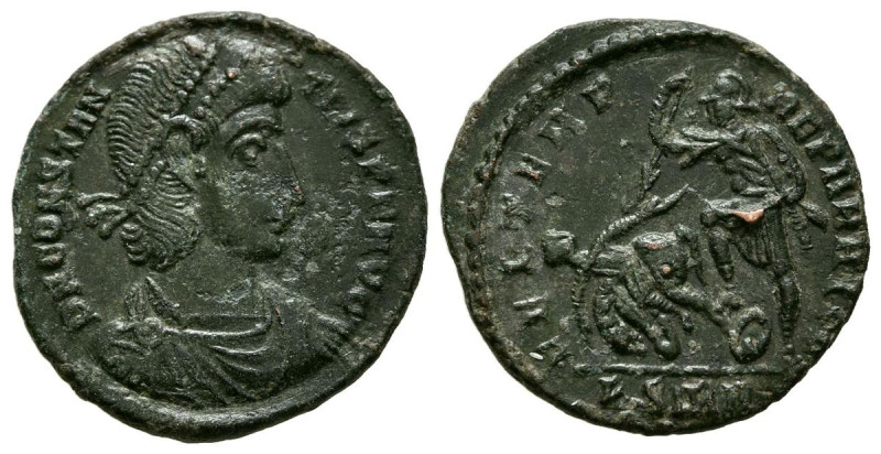 CONSTANCIO II. Follus. (Ae. 2,28g/19mm). 351-355 d.C. Sirmium. (RIC 52). Anv: Bu...