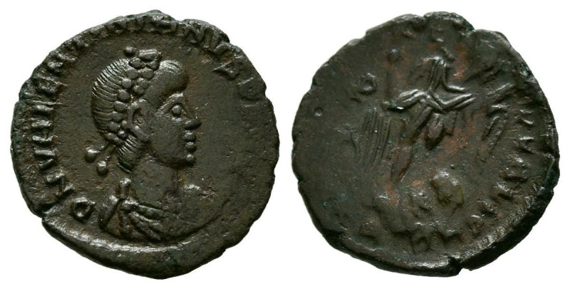 VALENTINIANO II. Ae13. (Ae. 0,94g/13mm). 382-392 d.C. Cícico. (RIC 26a). Anv: Bu...