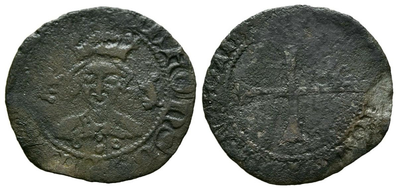 ALFONSO IV (1416-1458). Dobler. (Ve. 1,05g/19mm). Mallorca. (Cru. V.S. 854). Anv...