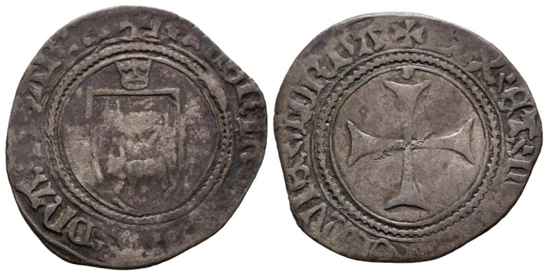 REINO DE NAVARRA, Catalina (1483-1484). Blanca. (Ve. 2,46g/23mm). Señorío de Bea...