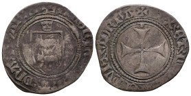 REINO DE NAVARRA, Catalina (1483-1484). Blanca. (Ve. 2,46g/23mm). Señorío de Bearn. (D. 1273). MBC-.