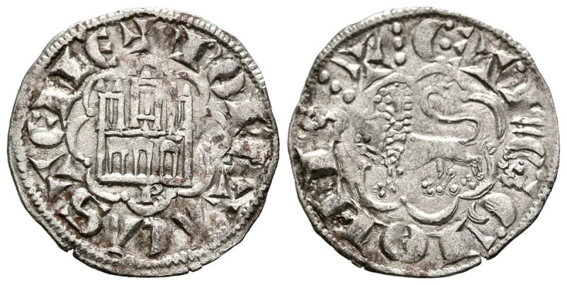 ALFONSO X (1252-1284). Noven. (Ve. 0,75g/18mm). Burgos. (FAB-263). Anv: Castillo...
