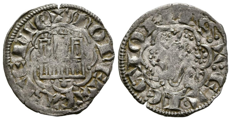 ALFONSO X (1252-1284). Noven (Ve. 0,76g/19mm). Coruña (FAB-264). Anv: Castillo d...