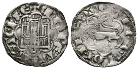 ALFONSO X (1252-1284). Noven. (Ve. 0,74g/18mm). León. (FAB-267). Anv: Castillo, debajo marca de ceca L, todo dentro de gráfila lobular, alrededor leye...