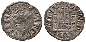 SANCHO IV (1284-1295). Cornado. (Ve. 0,60g/19mm). Burgos. (FAB-296). Anv: Busto coronado a izquierda, alrededor leyenda: SANCII REX. Rev: Castillo con...