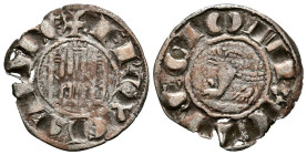 FERNANDO IV (1295-1312). Pepión. (Ae. 0,57g/19mm). Sin marca de ceca (FAB-318). Anv: Castillo dentro de gráfila circular, alrededor leyenda: F REX CAS...