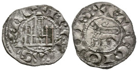 FERNANDO IV (1295-1312). Pepión. (Ve. 0,78g/19mm). Marca de ceca: tres puntos. (FAB-328). Anv: Castillo, debajo tres puntos, todo dentro de gráfila ci...