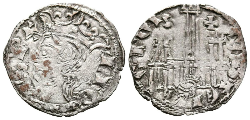 ALFONSO XI (1312-1350). Cornado (Ve. 0,87g/19mm). Sevilla. (FAB-340.6). Anv: bus...