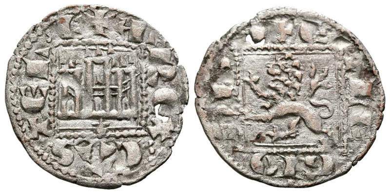 ALFONSO XI (1312-1350). Noven. (Ve. 0,73g/18mm). Coruña. (FAB-356). Anv: Castill...