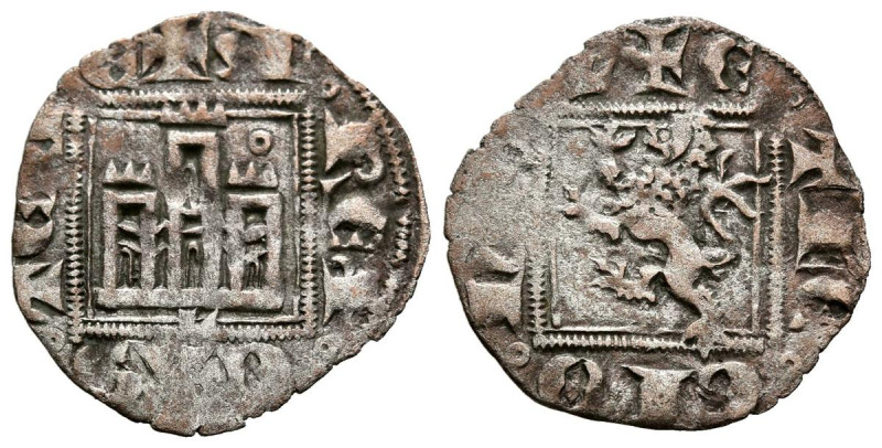 ALFONSO XI (1312-1350). Noven. (Ve. 0,66g/18mm). León. (FAB-357.2). Anv: Castill...