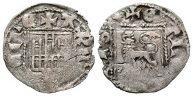 ALFONSO XI (1312-1350). Novén. (Ve. 0,96g/19mm). Sevilla. (FAB-358.1). Anv: Castillo, debajo S tumbada, todo dentro de gráfila cuadrada, alrededor ley...