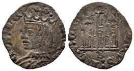 ENRIQUE II (1368-1379). Cornado. (Ae. 0,78g/18mm). Sevilla. (FAB-491). Anv: Busto coronado de Enrique II a izquierda, alrededor leyenda: ENRICVS REX. ...