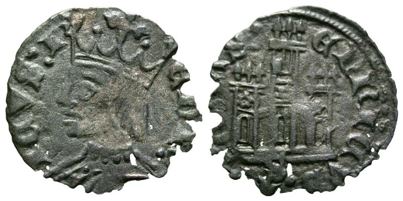 ENRIQUE III (1390-1406). Cornado. (Ve. 0,93g/18mm). Sevilla. (FAB-593). Anv: Cab...