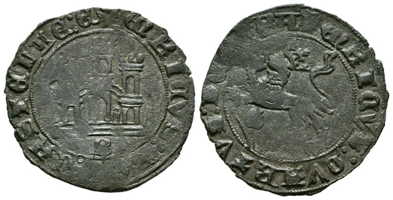 ENRIQUE IV (1454-1474). 1 Maravedí. (Ve. 2,34g/24mm). Burgos. (FAB-791). Anv: Ca...