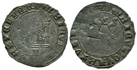 ENRIQUE IV (1454-1474). 1 Maravedí. (Ve. 2,34g/24mm). Burgos. (FAB-791). Anv: Castillo, debajo B como marca de ceca todo dentro de gráfila circular, a...