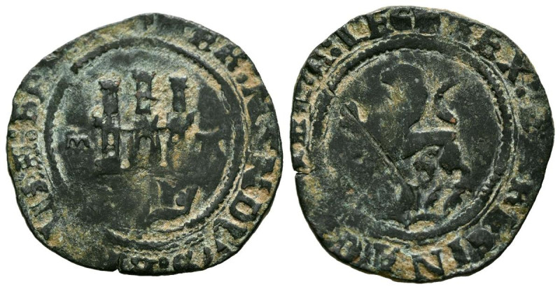 REYES CATOLICOS (1474-1504). 2 Maravedís. (Ae. 3,54g/25mm). Toledo. (Cal-2019-11...