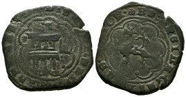 REYES CATÓLICOS (1474-1504). 4 Maravedís (Ve. 7,34g/28mm). S/D. Burgos. (Cal-2019-117). BC+.