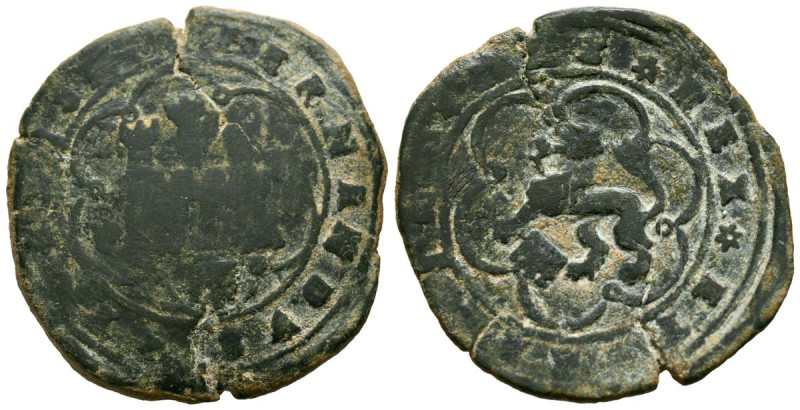 REYES CATÓLICOS (1474-1504). 4 Maravedís (Ve. 11,06g/33mm). S/D. Segovia. (Cal-2...