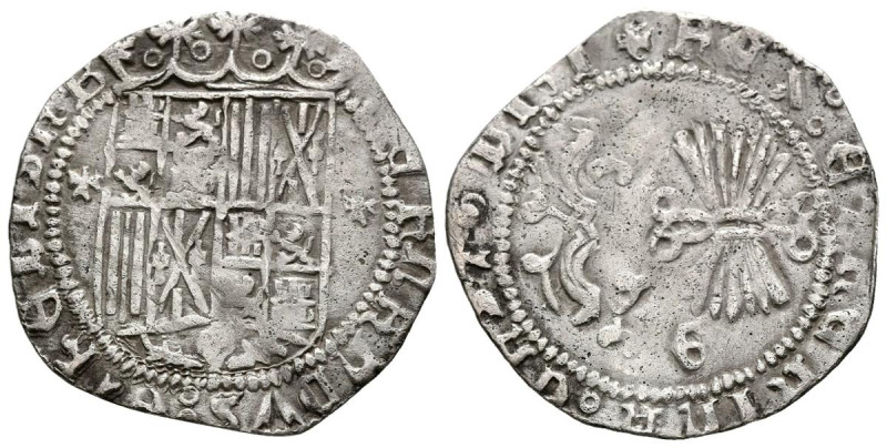 REYES CATOLICOS (1474-1504). 1 Real. (Ar. 2,74g/26mm). S/D. Granada. (Cal-2019-3...