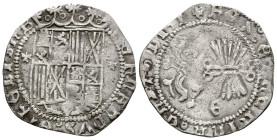 REYES CATOLICOS (1474-1504). 1 Real. (Ar. 2,74g/26mm). S/D. Granada. (Cal-2019-365). MBC-.