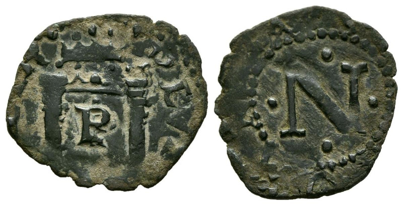 CARLOS I (1516-1556). Cornado (Ve. 0.80g/17mm). S/D Pamplona. (Cal-2019-43). P e...