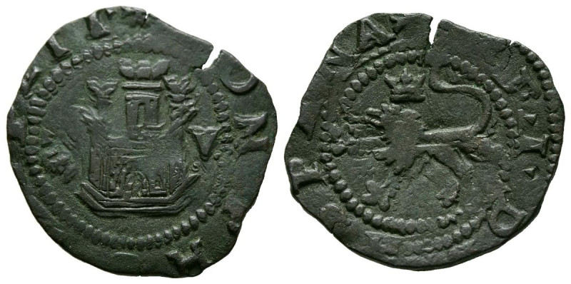 FELIPE II (1556-1598). 2 Maravedís. (Ae. 2,99g/23mm). S/D. La Coruña V. (Cal-201...